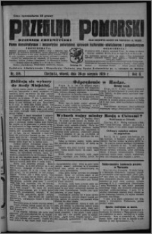 Przegląd Pomorski : dziennik chełmżyński : pismo demokratyczne i bezpartyjne poświęcone sprawom kulturalno-oświatowym i gospodarczym : organ urzędowych ogłoszeń pow. toruńskiego i m. Chełmży 1929.08.20, R. 2, nr 189