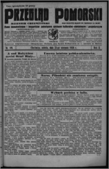 Przegląd Pomorski : dziennik chełmżyński : pismo demokratyczne i bezpartyjne poświęcone sprawom kulturalno-oświatowym i gospodarczym : organ urzędowych ogłoszeń pow. toruńskiego i m. Chełmży 1929.08.31, R. 2, nr 199