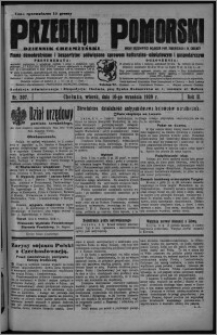 Przegląd Pomorski : dziennik chełmżyński : pismo demokratyczne i bezpartyjne poświęcone sprawom kulturalno-oświatowym i gospodarczym : organ urzędowych ogłoszeń pow. toruńskiego i m. Chełmży 1929.09.10, R. 2, nr 207