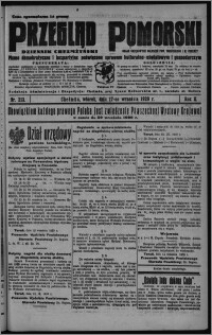 Przegląd Pomorski : dziennik chełmżyński : pismo demokratyczne i bezpartyjne poświęcone sprawom kulturalno-oświatowym i gospodarczym : organ urzędowych ogłoszeń pow. toruńskiego i m. Chełmży 1929.09.17, R. 2, nr 213