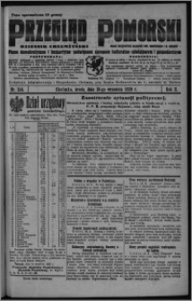 Przegląd Pomorski : dziennik chełmżyński : pismo demokratyczne i bezpartyjne poświęcone sprawom kulturalno-oświatowym i gospodarczym : organ urzędowych ogłoszeń pow. toruńskiego i m. Chełmży 1929.09.18, R. 2, nr 214