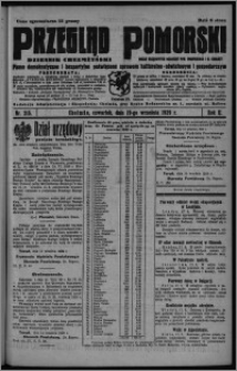 Przegląd Pomorski : dziennik chełmżyński : pismo demokratyczne i bezpartyjne poświęcone sprawom kulturalno-oświatowym i gospodarczym : organ urzędowych ogłoszeń pow. toruńskiego i m. Chełmży 1929.09.19, R. 2, nr 215