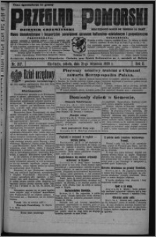 Przegląd Pomorski : dziennik chełmżyński : pismo demokratyczne i bezpartyjne poświęcone sprawom kulturalno-oświatowym i gospodarczym : organ urzędowych ogłoszeń pow. toruńskiego i m. Chełmży 1929.09.21, R. 2, nr 217