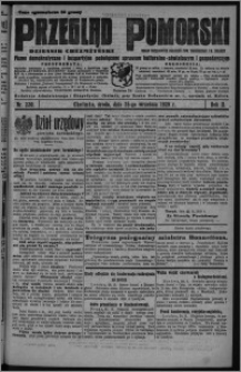 Przegląd Pomorski : dziennik chełmżyński : pismo demokratyczne i bezpartyjne poświęcone sprawom kulturalno-oświatowym i gospodarczym : organ urzędowych ogłoszeń pow. toruńskiego i m. Chełmży 1929.09.25, R. 2, nr 220
