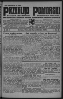 Przegląd Pomorski : dziennik chełmżyński : pismo demokratyczne i bezpartyjne poświęcone sprawom kulturalno-oświatowym i gospodarczym : organ urzędowych ogłoszeń pow. toruńskiego i m. Chełmży 1929.10.08, R. 2, nr 231