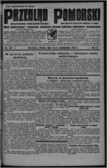 Przegląd Pomorski : dziennik chełmżyński : pismo demokratyczne i bezpartyjne poświęcone sprawom kulturalno-oświatowym i gospodarczym : organ urzędowych ogłoszeń pow. toruńskiego i m. Chełmży 1929.10.14 [i.e. 1929.10.15], R. 2, nr 237