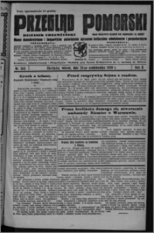 Przegląd Pomorski : dziennik chełmżyński : pismo demokratyczne i bezpartyjne poświęcone sprawom kulturalno-oświatowym i gospodarczym : organ urzędowych ogłoszeń pow. toruńskiego i m. Chełmży 1929.10.22, R. 2, nr 243
