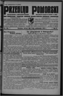 Przegląd Pomorski : dziennik chełmżyński : pismo demokratyczne i bezpartyjne poświęcone sprawom kulturalno-oświatowym i gospodarczym : organ urzędowych ogłoszeń pow. toruńskiego i m. Chełmży 1929.10.29, R. 2, nr 249