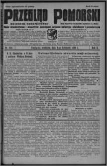 Przegląd Pomorski : dziennik chełmżyński : pismo demokratyczne i bezpartyjne poświęcone sprawom kulturalno-oświatowym i gospodarczym : organ urzędowych ogłoszeń pow. toruńskiego i m. Chełmży 1929.11.03, R. 2, nr 253 + Rolnik Polski nr 1