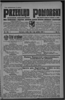Przegląd Pomorski : dziennik chełmżyński : pismo demokratyczne i bezpartyjne poświęcone sprawom kulturalno-oświatowym i gospodarczym : organ urzędowych ogłoszeń pow. toruńskiego i m. Chełmży 1929.12.11, R. 2, nr 285