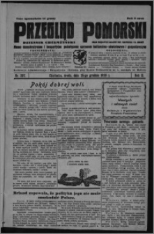 Przegląd Pomorski : dziennik chełmżyński : pismo demokratyczne i bezpartyjne poświęcone sprawom kulturalno-oświatowym i gospodarczym : organ urzędowych ogłoszeń pow. toruńskiego i m. Chełmży 1929.12.25, R. 2, nr 297