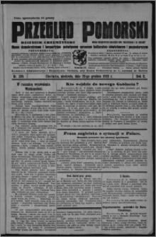 Przegląd Pomorski : dziennik chełmżyński : pismo demokratyczne i bezpartyjne poświęcone sprawom kulturalno-oświatowym i gospodarczym : organ urzędowych ogłoszeń pow. toruńskiego i m. Chełmży 1929.12.29, R. 2, nr 299