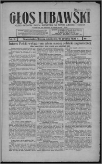 Głos Lubawski : polsko-katolicka gazeta bezpartyjna na powiat lubawski i okolice 1936.01.18, R. 3, nr 7 + Dodatek Rolniczy nr 3