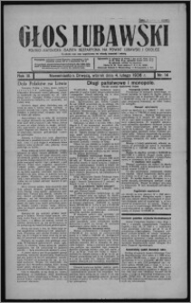 Głos Lubawski : polsko-katolicka gazeta bezpartyjna na powiat lubawski i okolice 1936.02.04, R. 3, nr 14