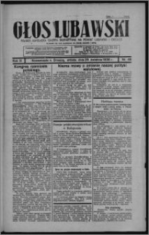 Głos Lubawski : polsko-katolicka gazeta bezpartyjna na powiat lubawski i okolice 1936.04.25, R. 3, nr 48 + Dodatek Rolniczy nr 17
