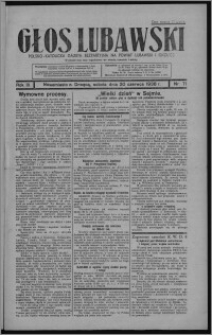 Głos Lubawski : polsko-katolicka gazeta bezpartyjna na powiat lubawski i okolice 1936.06.20, R. 3, nr 71 + Dodatek Rolniczy nr 25