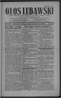 Głos Lubawski : polsko-katolicka gazeta bezpartyjna na powiat lubawski i okolice 1936.08.22, R. 3, nr 97 + Dodatek Rolniczy nr 34