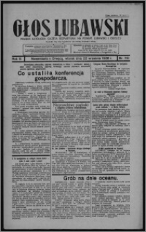 Głos Lubawski : polsko-katolicka gazeta bezpartyjna na powiat lubawski i okolice 1936.09.22, R. 3, nr 110