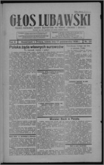 Głos Lubawski : polsko-katolicka gazeta bezpartyjna na powiat lubawski i okolice 1936.10.17, R. 3, nr 121 + Dodatek Rolniczy nr 42