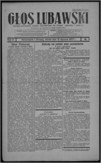 Głos Lubawski : polsko-katolicka gazeta bezpartyjna na powiat lubawski i okolice 1937.01.12, R. 6 [i.e. 4], nr 5