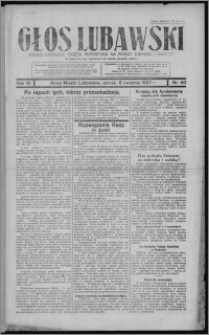 Głos Lubawski : polsko-katolicka gazeta bezpartyjna na powiat lubawski i okolice 1937.04.06, R. 6 [i.e. 4], nr 40