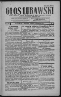 Głos Lubawski : polsko-katolicka gazeta bezpartyjna na powiat lubawski i okolice 1937.04.17, R. 6 [i.e. 4], nr 45