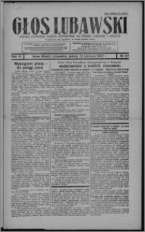 Głos Lubawski : polsko-katolicka gazeta bezpartyjna na powiat lubawski i okolice 1937.06.12, R. 6 [i.e. 4], nr 67
