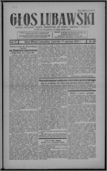Głos Lubawski : polsko-katolicka gazeta bezpartyjna na powiat lubawski i okolice 1937.06.17, R. 6 [i.e. 4], nr 69