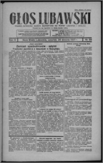 Głos Lubawski : polsko-katolicka gazeta bezpartyjna na powiat lubawski i okolice 1937.08.26, R. 4, nr 99