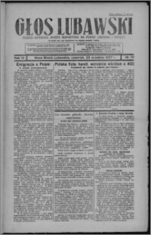 Głos Lubawski : polsko-katolicka gazeta bezpartyjna na powiat lubawski i okolice 1937.09.23, R. 4, nr 111