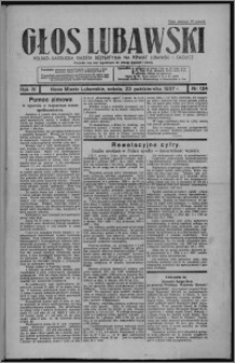 Głos Lubawski : polsko-katolicka gazeta bezpartyjna na powiat lubawski i okolice 1937.10.23, R. 4, nr 124