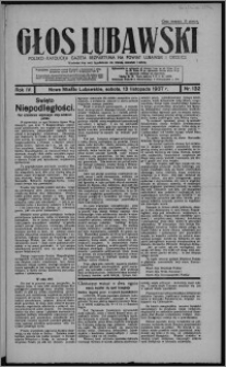 Głos Lubawski : polsko-katolicka gazeta bezpartyjna na powiat lubawski i okolice 1937.11.13, R. 4, nr 132