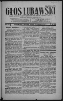 Głos Lubawski : polsko-katolicka gazeta bezpartyjna na powiat lubawski i okolice 1937.11.20, R. 4, nr 135
