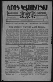 Głos Wąbrzeski 1927.01.01, R. 7, nr 1