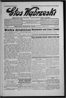 Głos Wąbrzeski : bezpartyjne polsko-katolickie pismo ludowe 1935.11.09, R. 16, nr 133