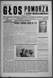 Głos Pomorza i Ziemi Warszawskiej : dawniej "Głos Wąbrzeski" : pismo społeczne, gospodarcze, oświatowe i polityczne dla wszystkich stanów 1937.04.06, R. 19[!], nr 39