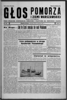 Głos Pomorza i Ziemi Warszawskiej : dawniej "Głos Wąbrzeski" : pismo społeczne, gospodarcze, oświatowe i polityczne dla wszystkich stanów 1937.04.08, R. 19[!], nr 40