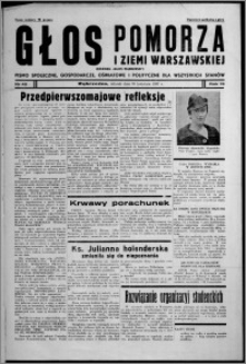 Głos Pomorza i Ziemi Warszawskiej : dawniej "Głos Wąbrzeski" : pismo społeczne, gospodarcze, oświatowe i polityczne dla wszystkich stanów 1937.04.20, R. 19[!], nr 45