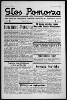 Głos Pomorza : dawniej "Głos Wąbrzeski" : pismo społeczne, gospodarcze, oświatowe i polityczne dla wszystkich stanów 1937.05.13, R. 19[!], nr 54