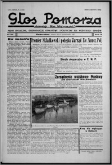 Głos Pomorza : dawniej "Głos Wąbrzeski" : pismo społeczne, gospodarcze, oświatowe i polityczne dla wszystkich stanów 1937.10.04 [i.e. 1937.10.05], R. 19[!], nr 115