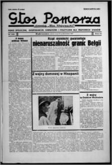 Głos Pomorza : dawniej "Głos Wąbrzeski" : pismo społeczne, gospodarcze, oświatowe i polityczne dla wszystkich stanów 1937.10.16, R. 19[!], nr 120 + Niedziela nr 41