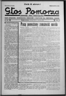 Głos Pomorza : dawniej "Głos Wąbrzeski" : pismo społeczne, gospodarcze, oświatowe i polityczne dla wszystkich stanów 1937.11.11, R. 19[!], nr 130