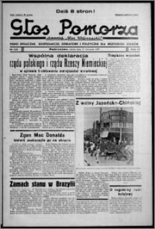 Głos Pomorza : dawniej "Głos Wąbrzeski" : pismo społeczne, gospodarcze, oświatowe i polityczne dla wszystkich stanów 1937.11.13, R. 19[!], nr 131 + Niedziela nr 45