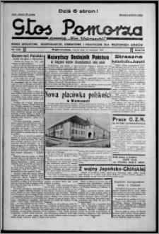 Głos Pomorza : dawniej "Głos Wąbrzeski" : pismo społeczne, gospodarcze, oświatowe i polityczne dla wszystkich stanów 1937.11.16, R. 19[!], nr 132