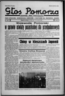 Głos Pomorza : dawniej "Głos Wąbrzeski" : pismo społeczne, gospodarcze, oświatowe i polityczne dla wszystkich stanów 1937.11.23, R. 19[!], nr 135