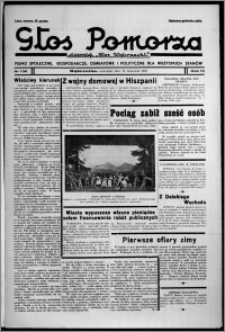 Głos Pomorza : dawniej "Głos Wąbrzeski" : pismo społeczne, gospodarcze, oświatowe i polityczne dla wszystkich stanów 1937.11.25, R. 19[!], nr 136