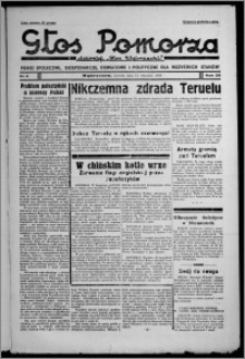 Głos Pomorza : dawniej "Głos Wąbrzeski" : pismo społeczne, gospodarcze, oświatowe i polityczne dla wszystkich stanów 1938.01.11, R. 20, nr 4