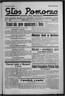 Głos Pomorza : dawniej "Głos Wąbrzeski" : pismo społeczne, gospodarcze, oświatowe i polityczne dla wszystkich stanów 1938.01.15, R. 20, nr 6 + Niedziela nr 3