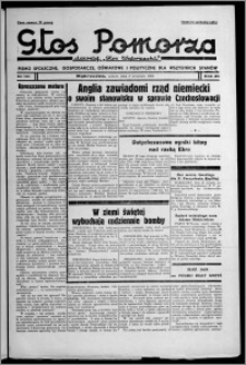 Głos Pomorza : dawniej "Głos Wąbrzeski" : pismo społeczne, gospodarcze, oświatowe i polityczne dla wszystkich stanów 1938.09.03, R. 20, nr 101