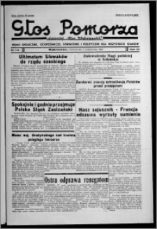 Głos Pomorza : dawniej "Głos Wąbrzeski" : pismo społeczne, gospodarcze, oświatowe i polityczne dla wszystkich stanów 1938.10.06, R. 20, nr 115